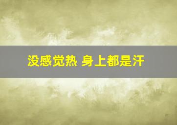 没感觉热 身上都是汗